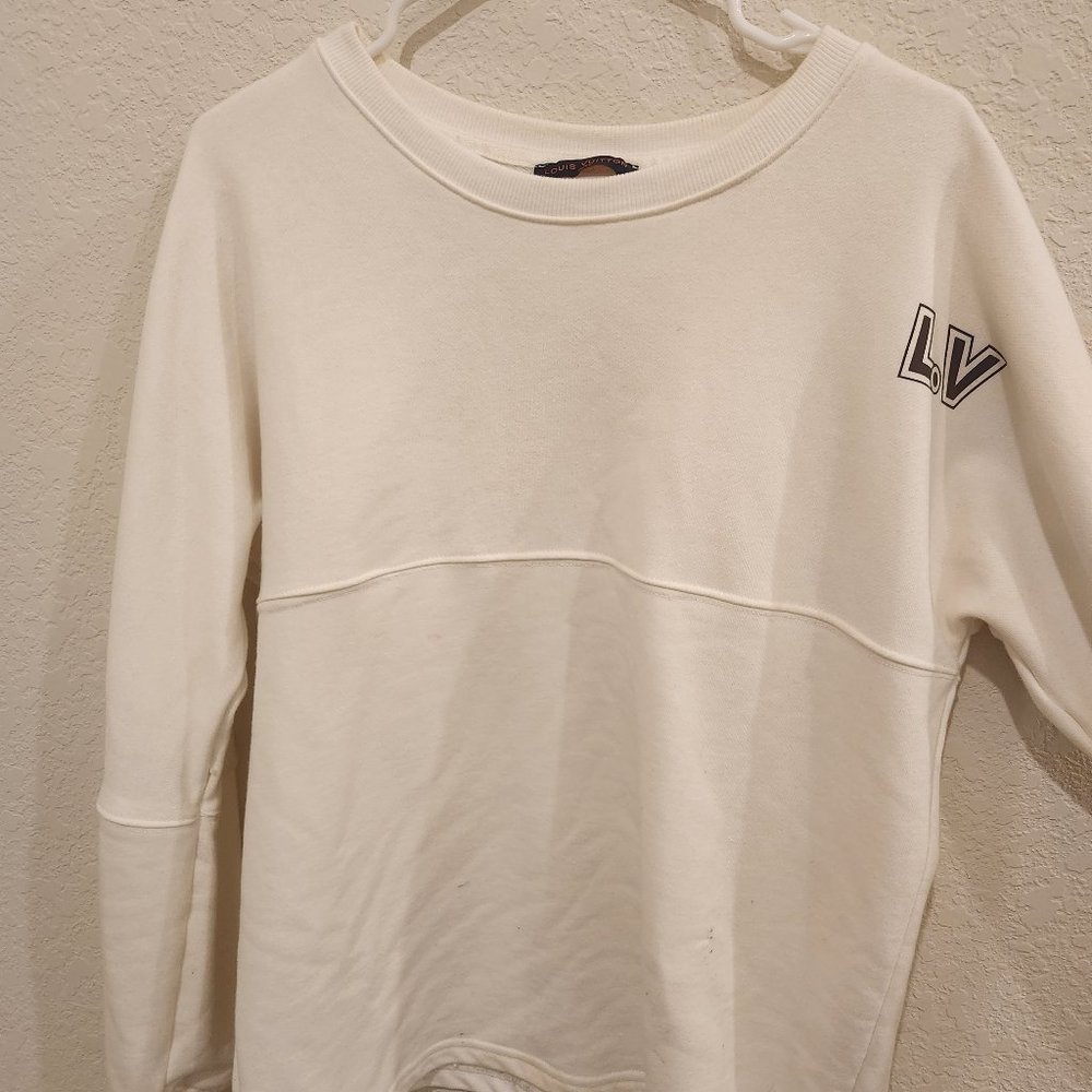 LOUIS VUITTON REFLECTIVE COLOR PRINT SWEATSHIRT (SIZE S)